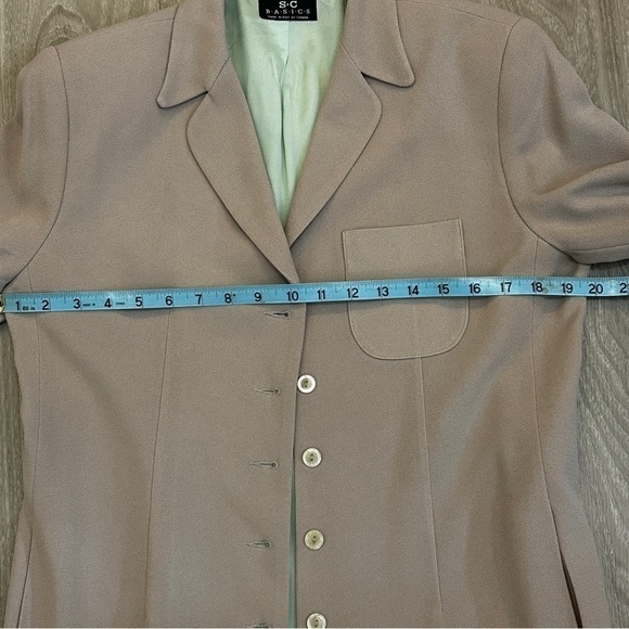 SC BASICS WOMEN'S BLAZER SZ 6 BEIGE - Picture 9 of 9